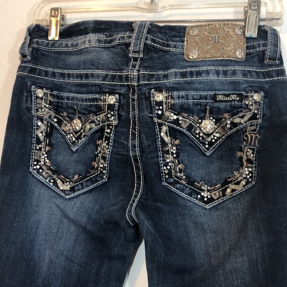 Miss Me Mid Rise Skinny Jeans Size 27 - Picture 4 of 12